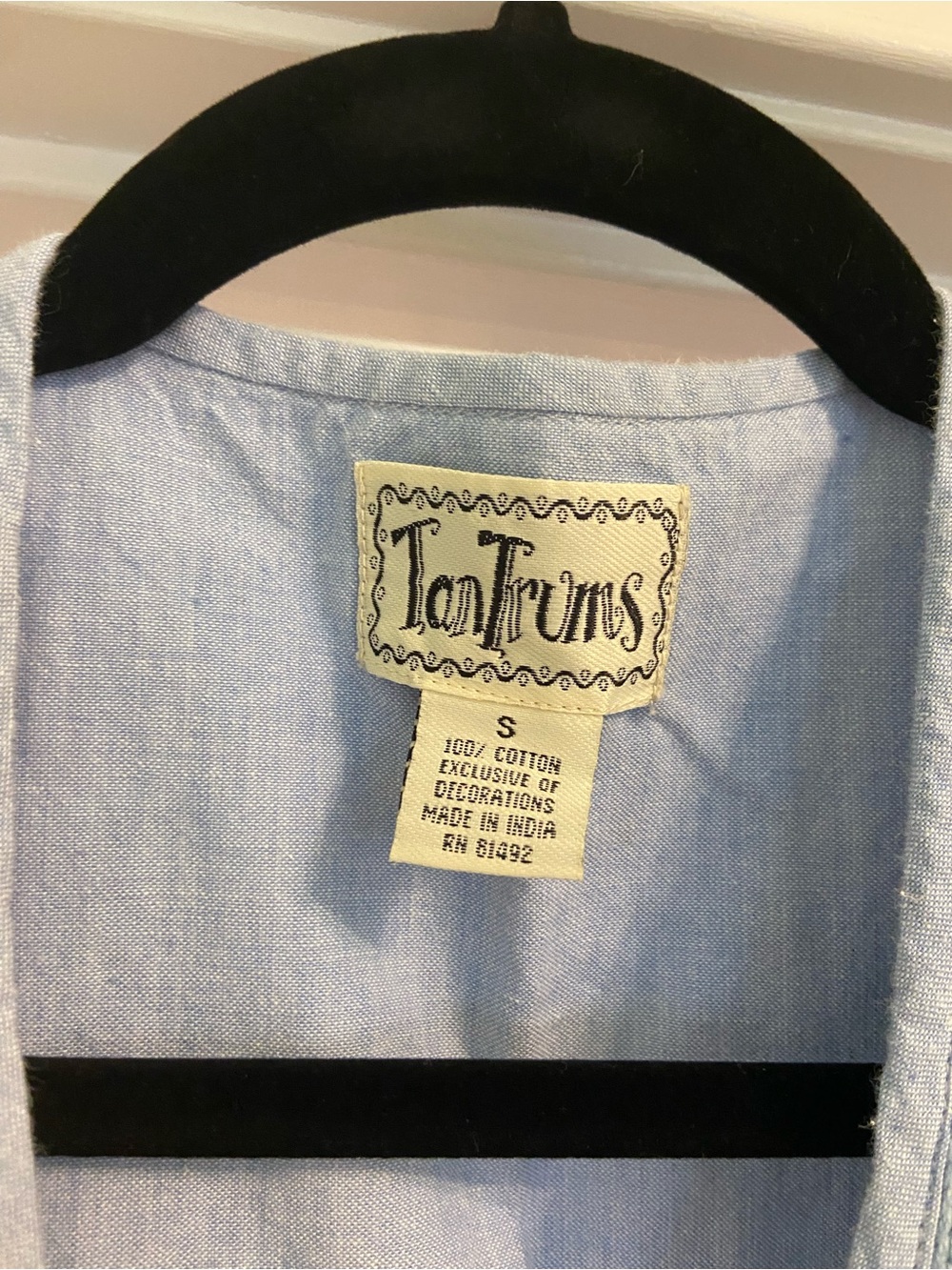 Tantrums Patchwork Knit Vest Design With Floral Embroidery Cottagecore - Picture 4 of 4